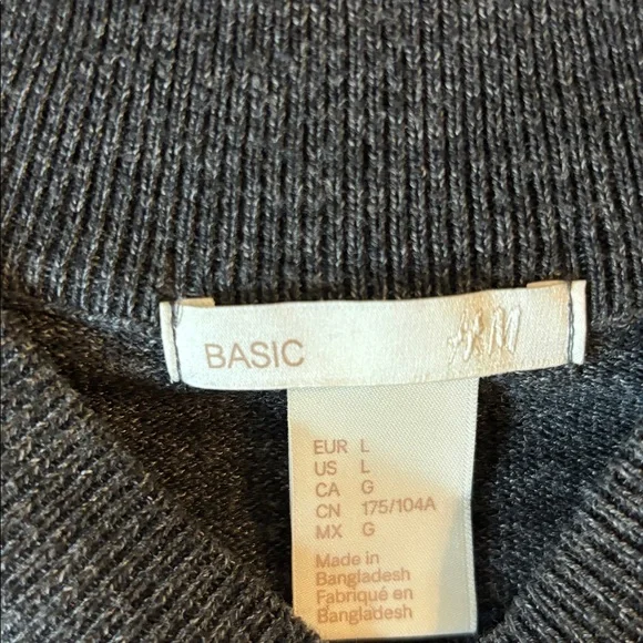 🔵SOLD😊👍 H&M Mock Neck Deep Gray
Long Sleeve Knit Dress - Picture 7 of 13